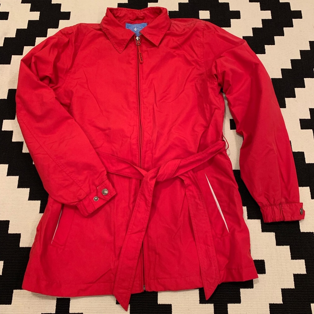 CRA Red Belted Rain Jacket SzS